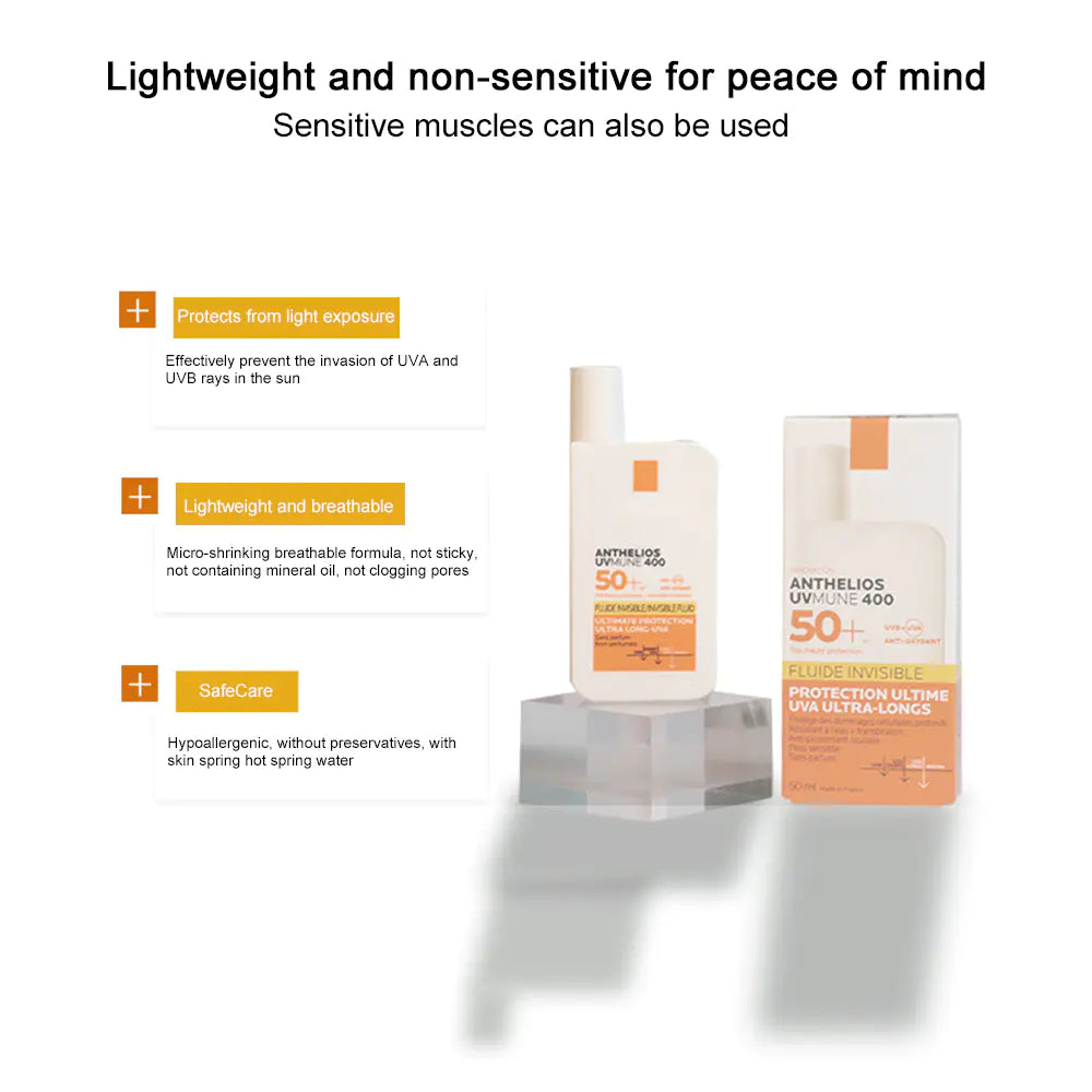 Lightweight SPF 50 Sunscreen for Sensitive Skin