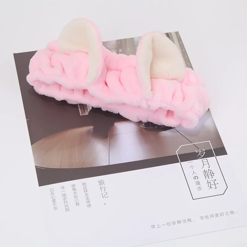 Women's Cute Cat Ear Headband for Makeup and Skincare