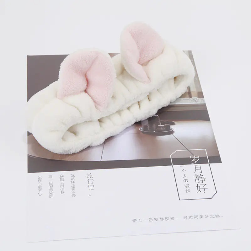 Women's Cute Cat Ear Headband for Makeup and Skincare