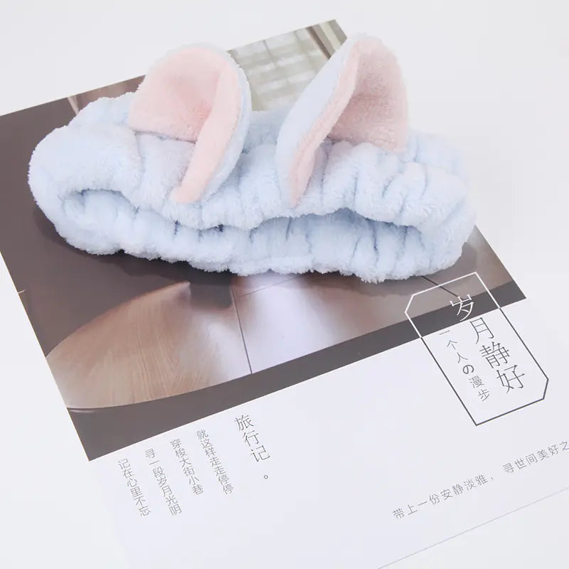 Women's Cute Cat Ear Headband for Makeup and Skincare