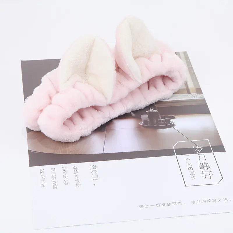 Women's Cute Cat Ear Headband for Makeup and Skincare