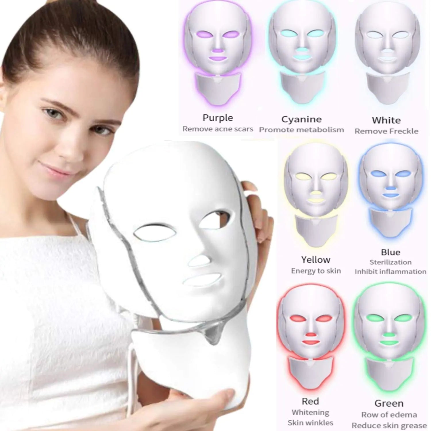 Facial Mask Machine with Massage and Skincare Features